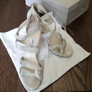 Jimmy choo shimmer crystal heels